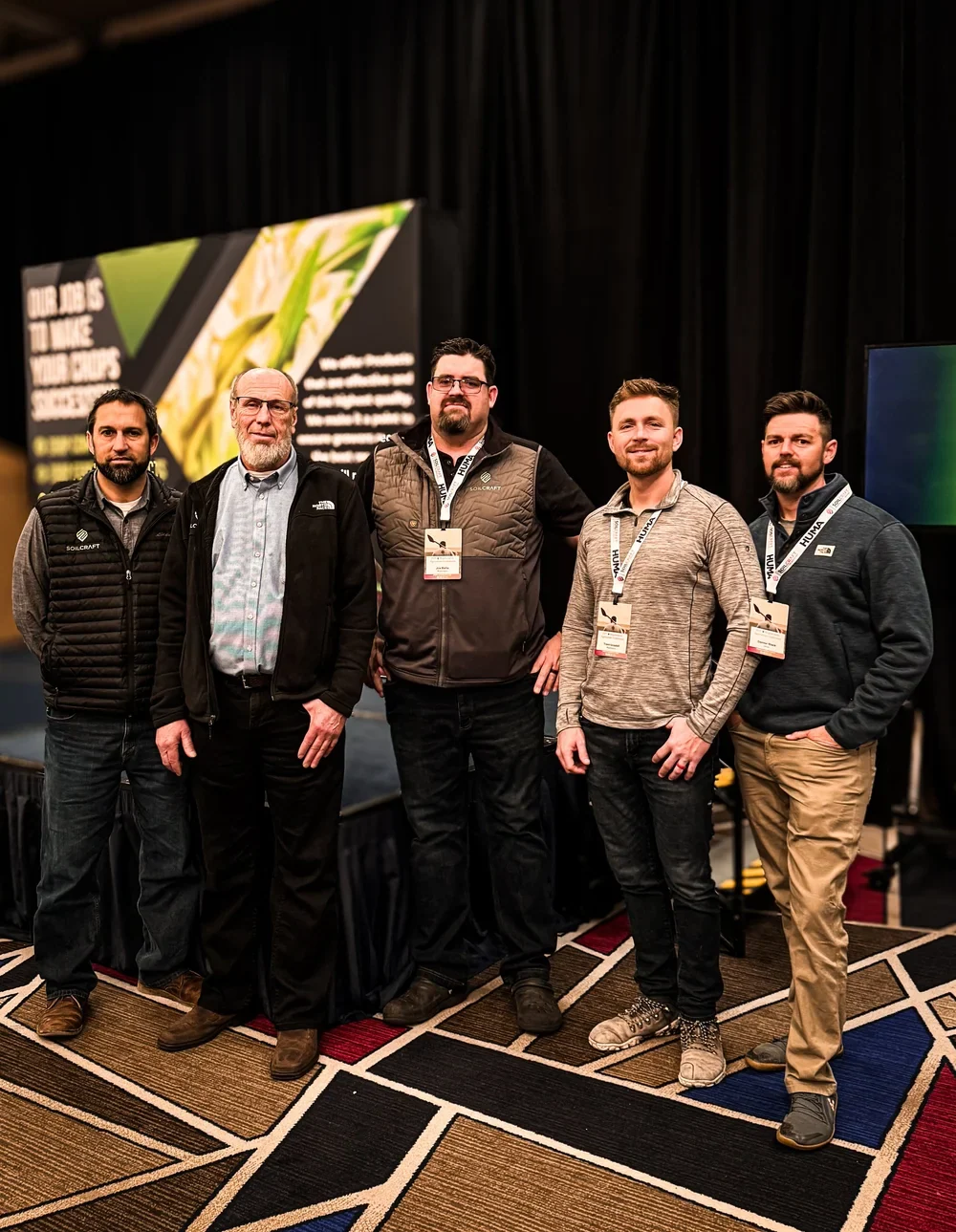 Members of the Soilcraft team at an agricultural event